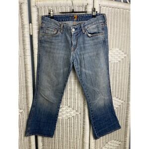 Vintage Y2K 7 For All Mankind A-Pocket Bootcut Jeans 30 Made in USA Medium Wash